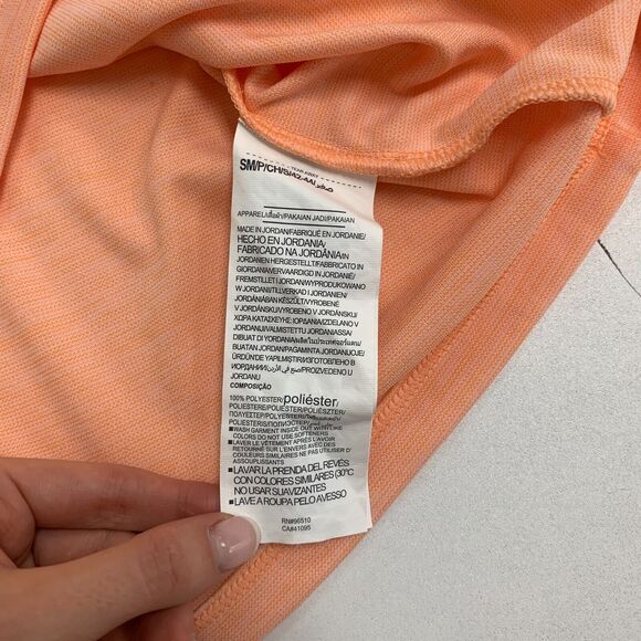 Under Armour T Shirt Womens S Small Orange V Neck Loose Heat Gear Lightweight - Picture 8 of 11